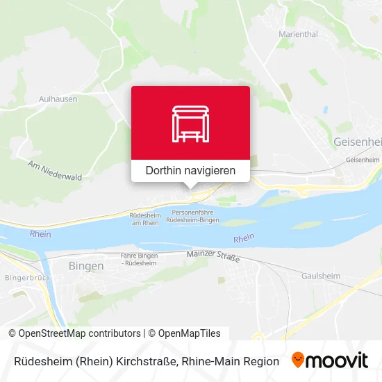 Rüdesheim (Rhein) Kirchstraße Karte