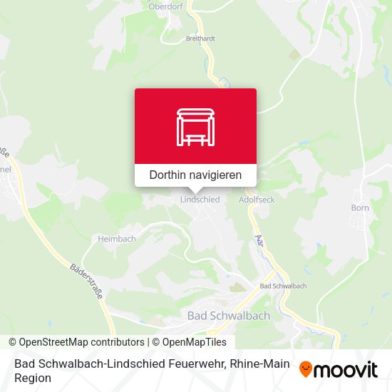 Bad Schwalbach-Lindschied Feuerwehr Karte