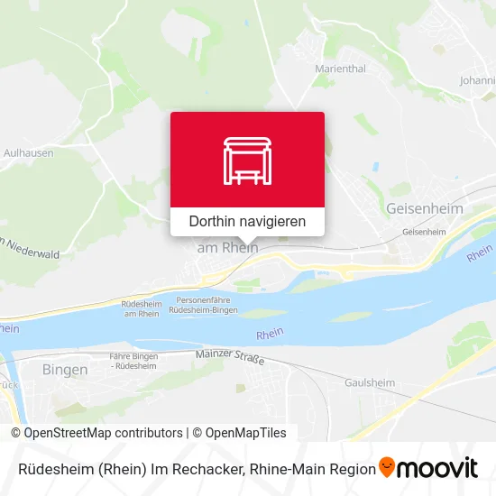 Rüdesheim (Rhein) Im Rechacker Karte