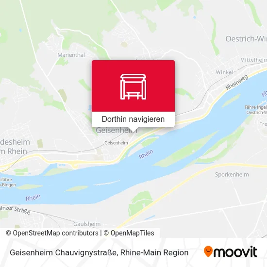 Geisenheim Chauvignystraße Karte