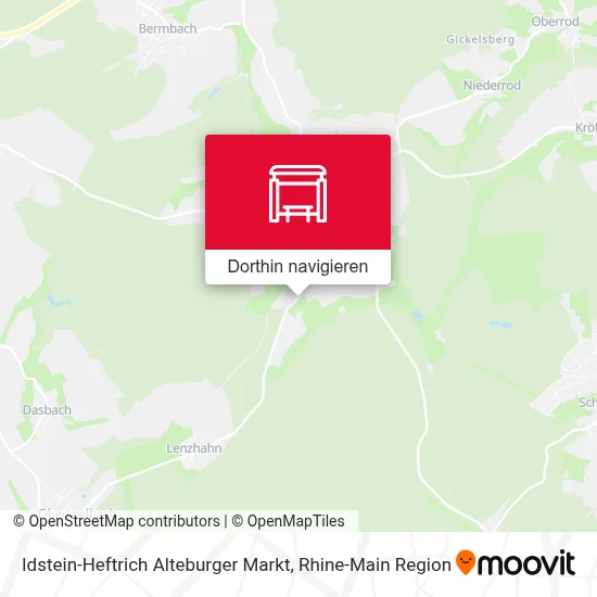 Idstein-Heftrich Alteburger Markt Karte