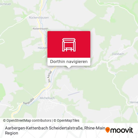 Aarbergen-Kettenbach Scheidertalstraße Karte
