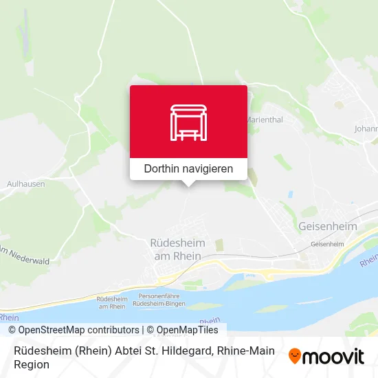 Rüdesheim (Rhein) Abtei St. Hildegard Karte