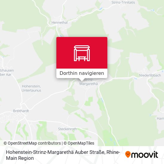 Hohenstein-Strinz-Margarethä Auber Straße Karte