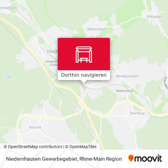 Niedernhausen Gewerbegebiet Karte