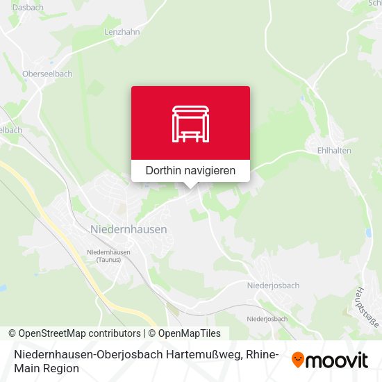 Niedernhausen-Oberjosbach Hartemußweg Karte