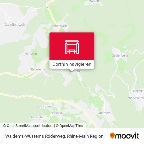 Waldems-Wüstems Röderweg Karte