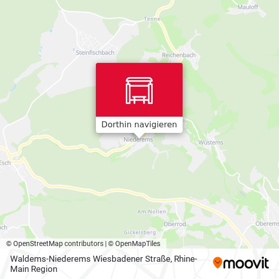 Waldems-Niederems Wiesbadener Straße Karte