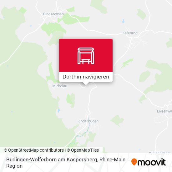 Büdingen-Wolferborn am Kaspersberg Karte