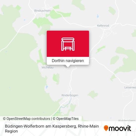 Büdingen-Wolferborn am Kaspersberg Karte
