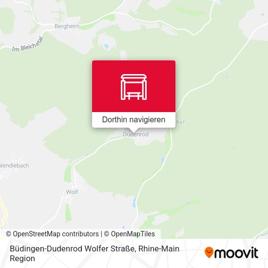 Büdingen-Dudenrod Wolfer Straße Karte