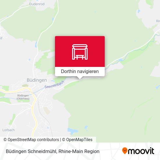 Büdingen Schneidmühl Karte