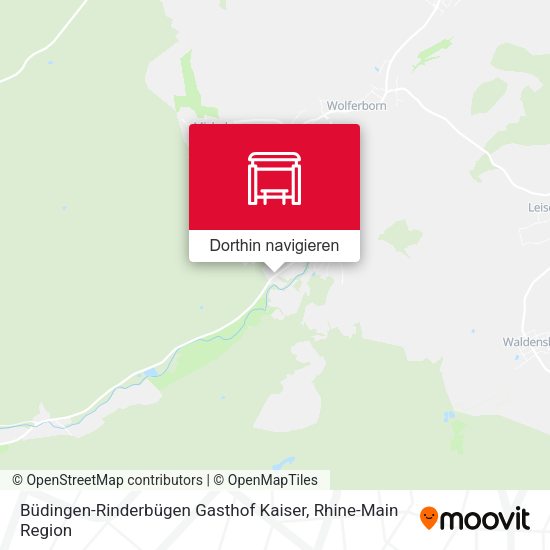 Büdingen-Rinderbügen Gasthof Kaiser Karte
