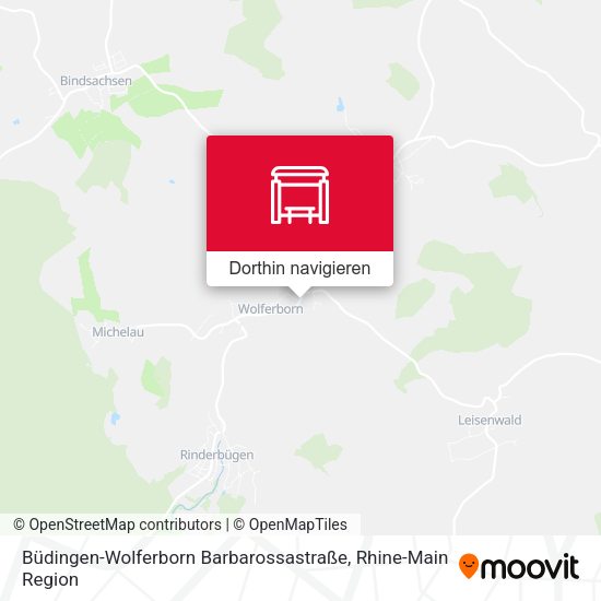 Büdingen-Wolferborn Barbarossastraße Karte
