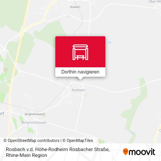 Rosbach v.d. Höhe-Rodheim Rosbacher Straße Karte