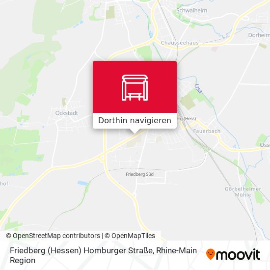 Friedberg (Hessen) Homburger Straße Karte