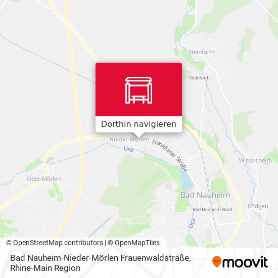 Bad Nauheim-Nieder-Mörlen Frauenwaldstraße Karte