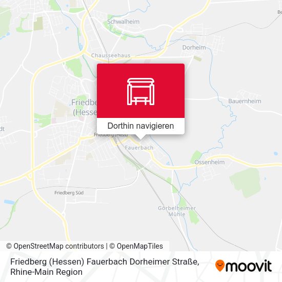 Friedberg (Hessen) Fauerbach Dorheimer Straße Karte