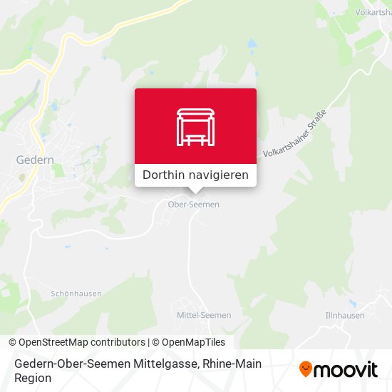 Gedern-Ober-Seemen Mittelgasse Karte