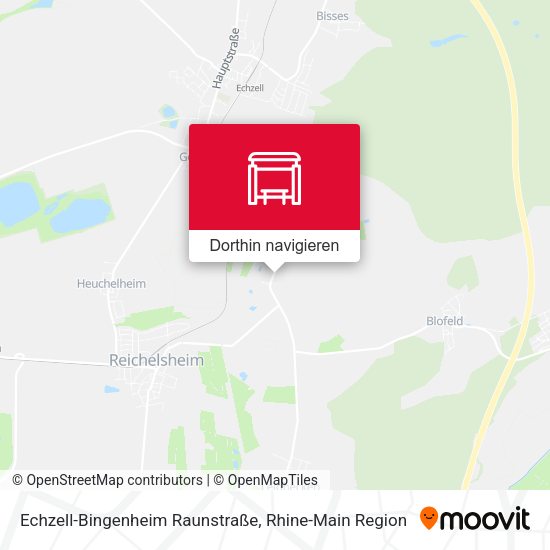 Echzell-Bingenheim Raunstraße Karte