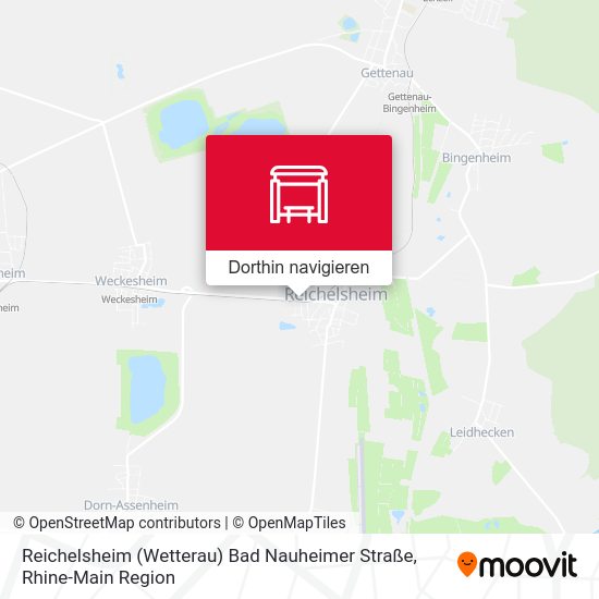 Reichelsheim (Wetterau) Bad Nauheimer Straße Karte