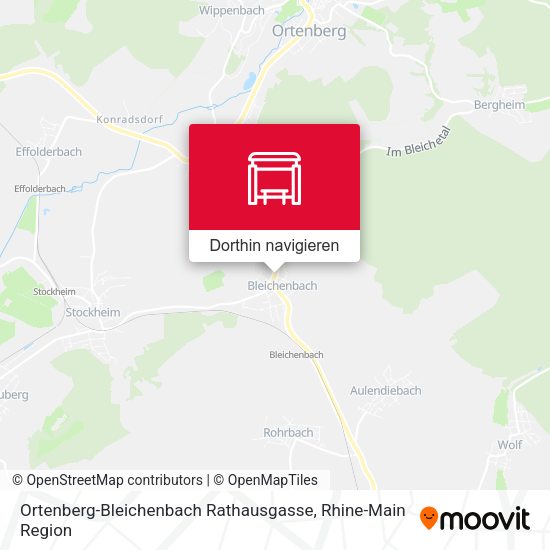 Ortenberg-Bleichenbach Rathausgasse Karte