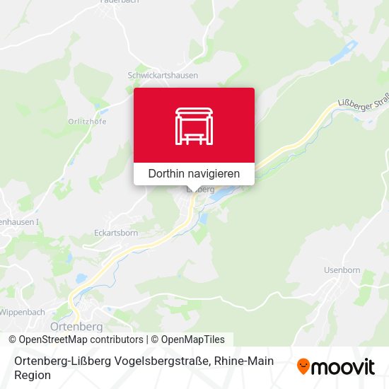 Ortenberg-Lißberg Vogelsbergstraße Karte