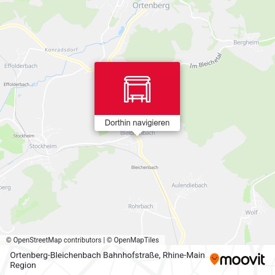 Ortenberg-Bleichenbach Bahnhofstraße Karte