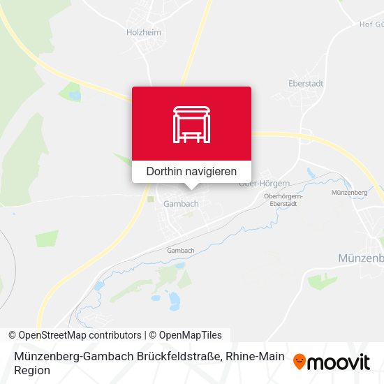 Münzenberg-Gambach Brückfeldstraße Karte