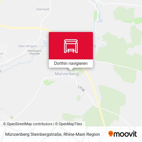 Münzenberg Steinbergstraße Karte