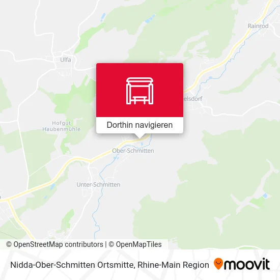Nidda-Ober-Schmitten Ortsmitte Karte
