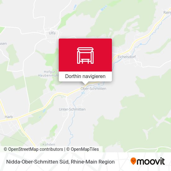 Nidda-Ober-Schmitten Süd Karte