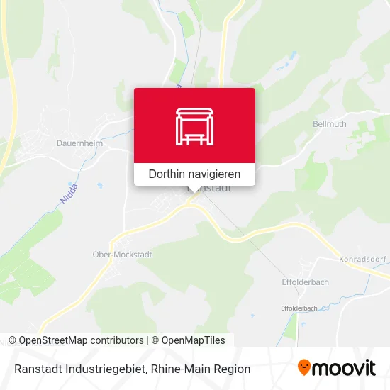Ranstadt Industriegebiet Karte