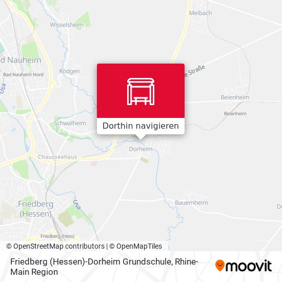 Friedberg (Hessen)-Dorheim Grundschule Karte