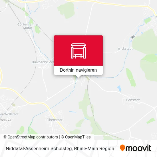 Niddatal-Assenheim Schulsteg Karte