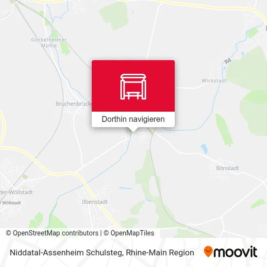 Niddatal-Assenheim Schulsteg Karte