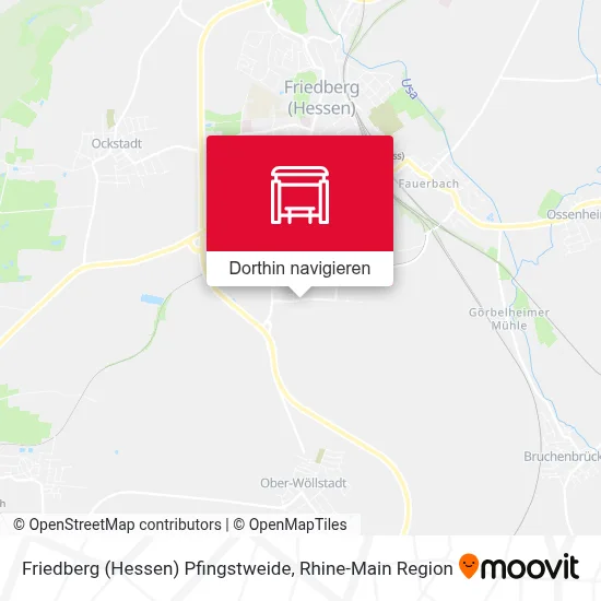 Friedberg (Hessen) Pfingstweide Karte