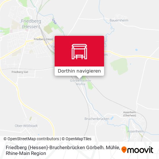 Friedberg (Hessen)-Bruchenbrücken Görbelh. Mühle Karte