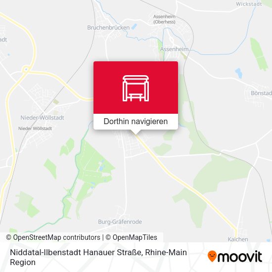 Niddatal-Ilbenstadt Hanauer Straße Karte