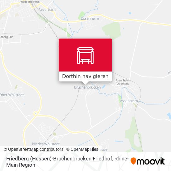Friedberg (Hessen)-Bruchenbrücken Friedhof Karte