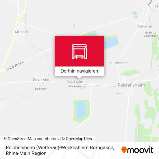 Reichelsheim (Wetterau)-Weckesheim Borngasse Karte