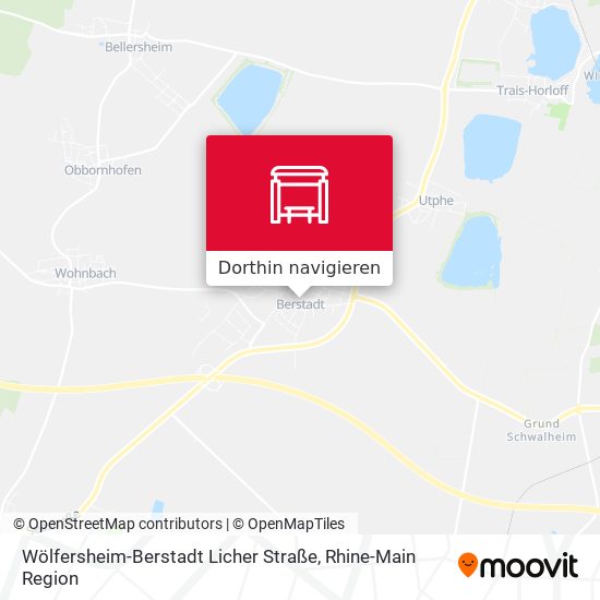 Wölfersheim-Berstadt Licher Straße Karte