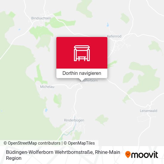Büdingen-Wolferborn Wehrtbornstraße Karte