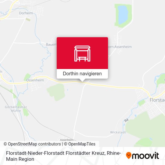 Florstadt-Nieder-Florstadt Florstädter Kreuz Karte