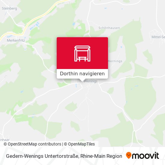 Gedern-Wenings Untertorstraße Karte