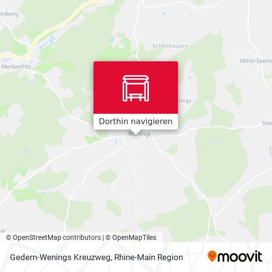 Gedern-Wenings Kreuzweg Karte