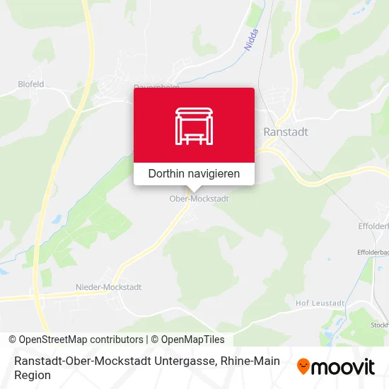 Ranstadt-Ober-Mockstadt Untergasse Karte