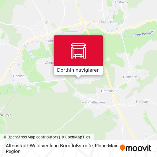 Altenstadt-Waldsiedlung Bornfloßstraße Karte