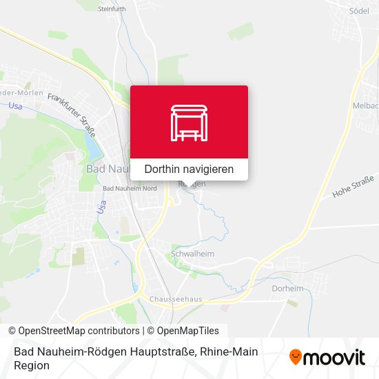 Bad Nauheim-Rödgen Hauptstraße Karte