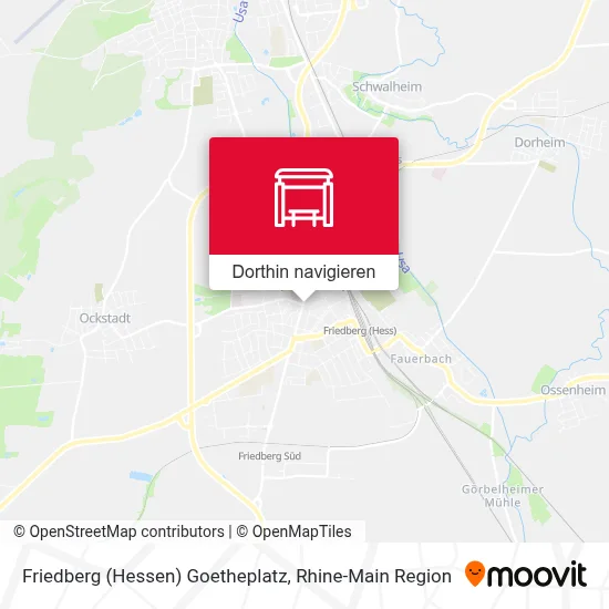 Friedberg (Hessen) Goetheplatz Karte